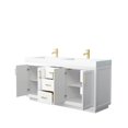 thumbnail image 7 of Wyndham Collection Miranda 72" Wood Double Bathroom Vanity - Black/Gray, 7 of 7