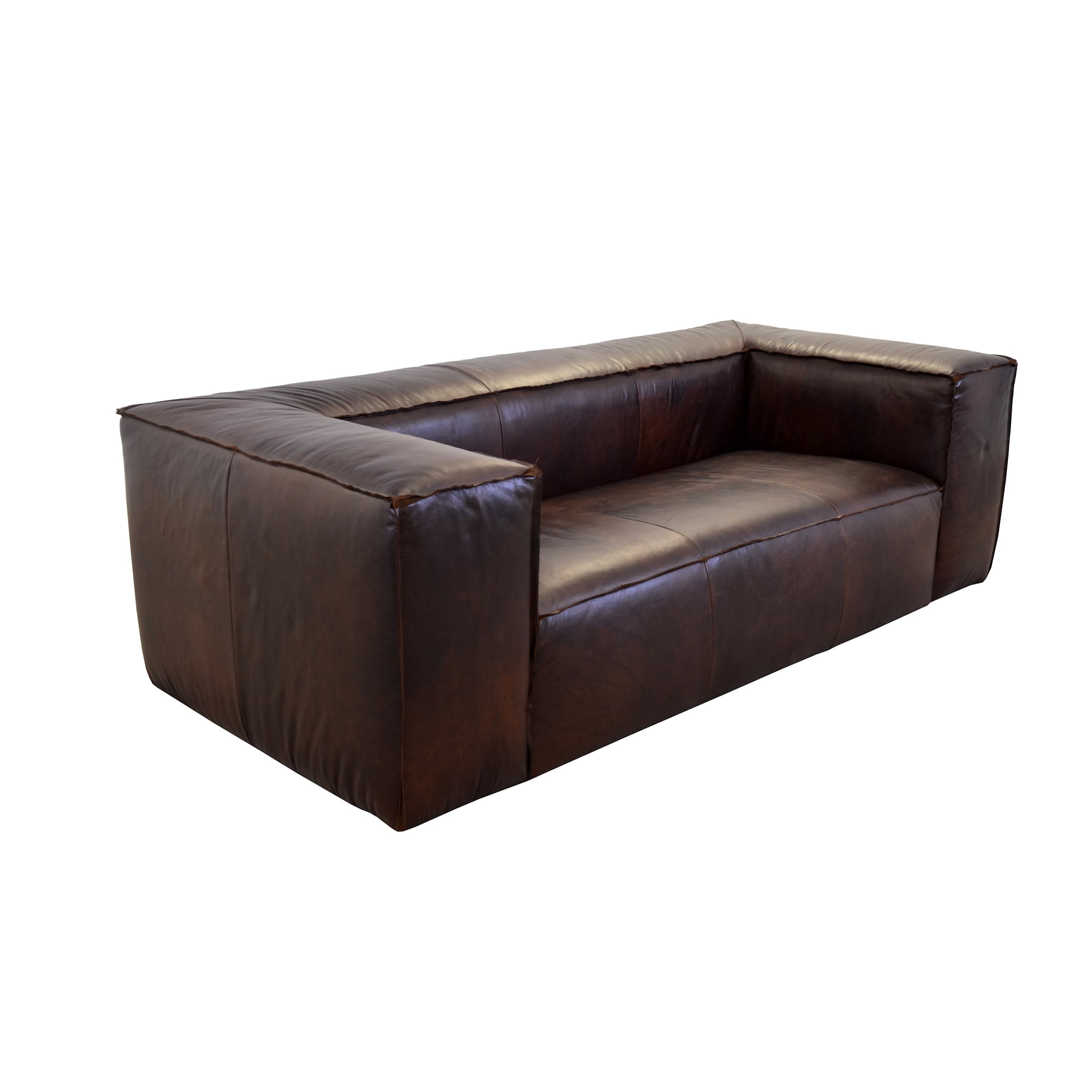 Westland And Birch Lawton Genuine Top Grain Leather Sofa Com