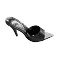 thumbnail image 2 of AXXD Black Sandals for Women Summer Casual Sandals Party Bright Diamond Heels, 2 of 3