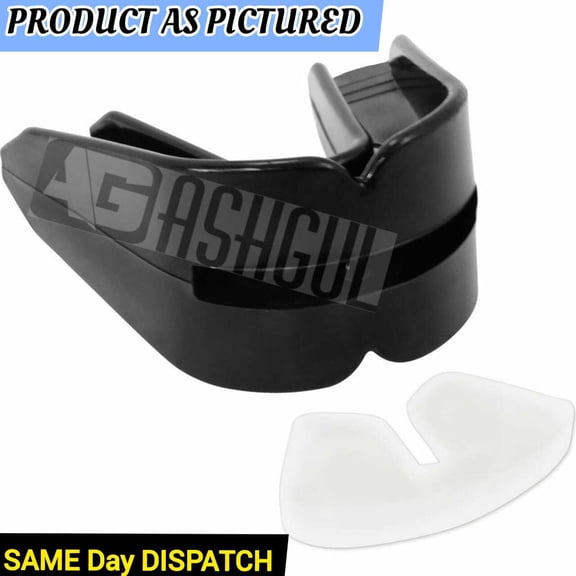 Double Mouth Guard Gum Shield Teeth Protector Boil Bit Football, Boxing, Rugby