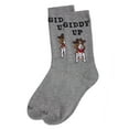 thumbnail image 3 of MeMoi Giddy Up Pup Bamboo Blend Crew Socks - Womens - Female, One Size, Black, 3 of 8