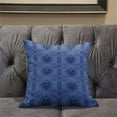thumbnail image 5 of Seamless Damask Floral Indoor/Outdoor Pillow in Sky Blue Gray Pink 20x20, 5 of 5