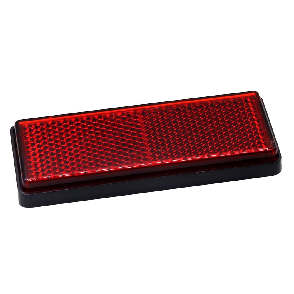 20 Pcs Réflecteurs Rectangulaires Voiture Camion – Rouge & Blanc Haute Visibilité
