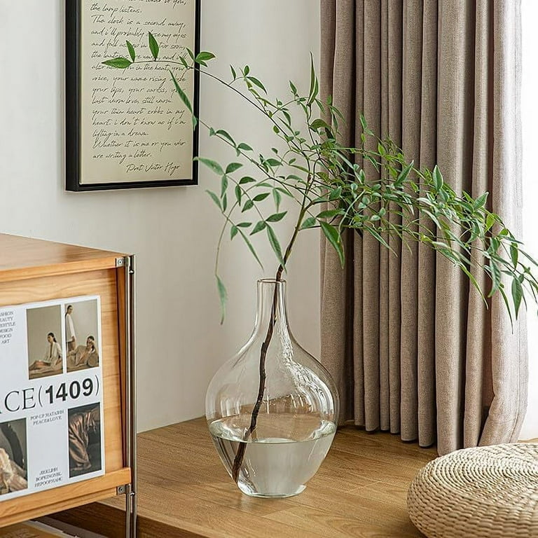 Glass floor vase deals