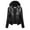 Black, variant on Lindreshi Womens Fall Fashion Leather Jacket Clearance Women's Fashion Casual Hooded Zipper Long Sleeve Solid Color Leather Jacket Coat