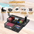 thumbnail image 5 of Under Desk Drawer Organizer No Drill Metal Under Desk Storage Drawer Container 2 Slide Out Cabinet Drawer Suitable for Home And Office (Medium), 5 of 5