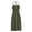 Army Green, variant on Plus Size Prom Dress Work Eyelet Breathable Regular Fit Modest Dress Summer 2026 Solid Color Sleeveless V Neck Bandeau Sun Dresses for Women for Going Out and Party Coffee L