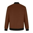 thumbnail image 4 of Tungbrin Bomber Jacket Men Big and Talls Zipper up Long Sleeve Windbreaker Fall Lightweight Casual Coats with Pockets, 4 of 6