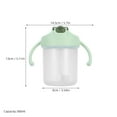 thumbnail image 2 of HAMPPLIES Gobelet Portable Vert avec Paille et Design Anti-Renversement pour Adultes Alités et Handicapés, 2 of 8