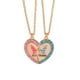 thumbnail image 1 of Collares de amigos para 2 niñas BFF collar de corazón colgante conjunto de joyería para collar de amistad regalos de cumpleaños (oro) día de San Valentín, 1 of 5