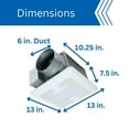 thumbnail image 2 of Panasonic WhisperCeiling Bathroom Exhaust Fan with Dimmable LED Light, 110-130-150 CFM, FV-1115VQL1, 2 of 7