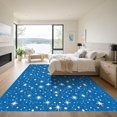 thumbnail image 3 of ODIKA 8'x10' Machine Washable Non-Slip Area Rug, Abstract Navy Blue High Traffic Rug with Pad, Blue, 1059609, 3 of 8