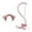 Pink, variant on Cat Ears Headband and Tail Realistic Dress up for Party Performance Festival Black Pink Red