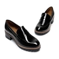 thumbnail image 4 of Mocasines DREAM PAIRS Cómodos con Plataforma y Tacón Grueso Negro, 4 of 7