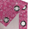thumbnail image 4 of Ambesonne Hot Pink Grommet Curtain, Spring Flourish Bloom, 50" x 84", Hot Pink White Purple, 4 of 6