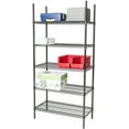 thumbnail image 2 of 18" Deep x 42" Wide x 63" High 5 Tier Black Starter Shelving Unit, 2 of 5