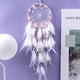 thumbnail image 4 of Encaje Blanco Pluma Pared Colgando Decoración Del Hogar, 4 of 7