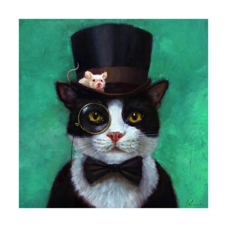 Tuxedo Cat Art - Tuxedo Cat Print Wall Art By Lucia Heffernan