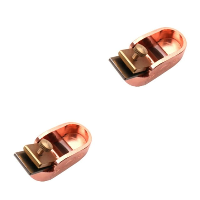 Destyer Luthiers Tool For Easy And Precise Plane DIY Essential Copper DIY Violin Viola Tool Finger Planer Rosegold 3 2Set