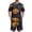 Green, variant on Leidass Mens Halloween Pajama Set Short Sleeve Sleepwear Lounge Set Crew Neck Tee and Shorts Casual Homewear Two Piece Outfit Beige L