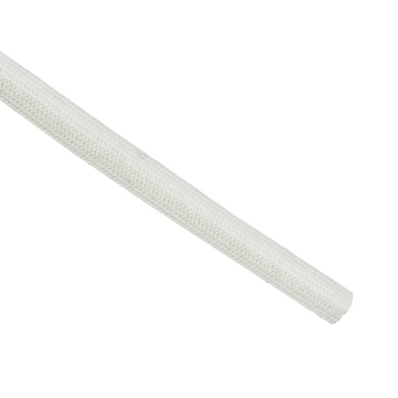 Uxcell 16.4Ft-7mm High TEMP Silicone Fiberglass Sleeve Insulation Cable Protectors White