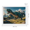 thumbnail image 2 of Diamond Art Kits for Adults, Cute Green Dinosaur Blue SkyDiamond Painting Kits for Beginners, Frameless Round 5D Full Drill Diamonds Art Pictures Gem Art Crafts Home Decor Gifts, 2 of 8