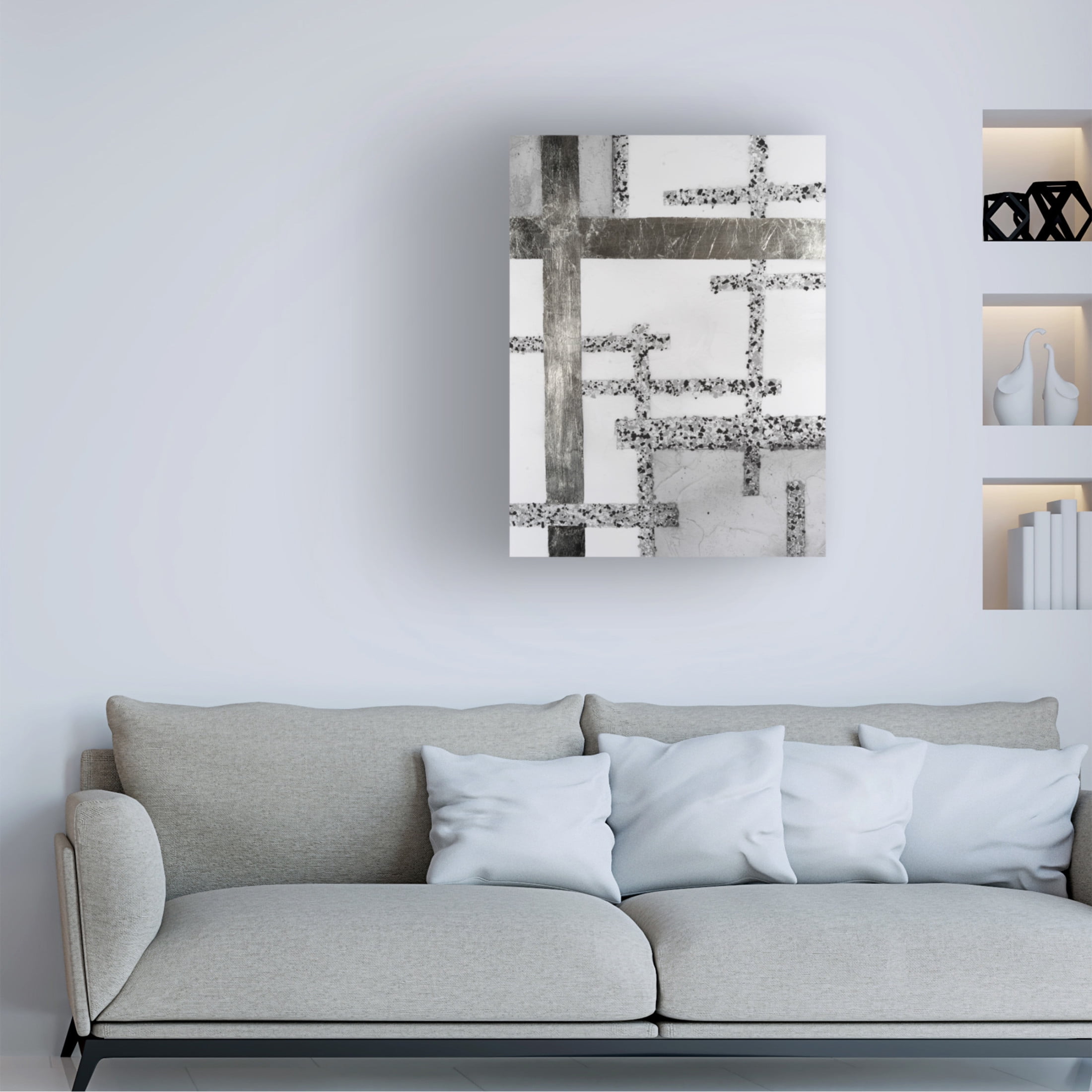 Trademark Fine Art Vanna Lam Terrazzo Grid II Canvas Wall Art