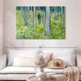 thumbnail image 2 of Elephant Stock Undergrowth With Two Figures Wall Art - Horizontal Canvas Wall Art - Living Room Wall Decor - Nature Canvas - Green And Blue Decor By Vincent Van Gogh - 48" x 32", 2 of 8