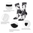 thumbnail image 4 of Balery Black And White Sheeps Calcetas Largas con Estampado para Hombre y Mujer – Suaves y Transpirables, Talla Única (US 5-11), 4 of 6