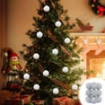 thumbnail image 2 of Btomtd 9pcs 3.15"/8cm Plastic Foam Christmas Ball Ornaments for Hanging Scene Props, Lightweight Color Balls for Wedding and Xmas Tree Decor, Silver, 2 of 6