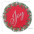 thumbnail image 2 of Christmas Printed Round Cotton Rope Placemat Joy - Set of 12, 2 of 3