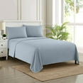 thumbnail image 2 of Sweet Home Collection 1800 Series Bed Sheets - Extra Soft Microfiber Deep Pocket Sheet Set - Misty Blue, Full, 2 of 6