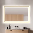 thumbnail image 2 of Altair Anti-Fog Dimmable Bathroom LED Vanity Mirror, Matte Black or Gold - 3 Sizes up to 48", 2 of 7