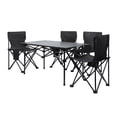 thumbnail image 3 of Ensemble Table et Chaise de Camping, Chaise de Table Pliante Portable pour l'Extérieur, Ensemble de Table Tabouret Pliant pour Pêche BBQ Randonnée avec Grand Organisateur de Rangement et Sac de Transport (4 Pcs Chaise et 1 Pce Table), 3 of 8