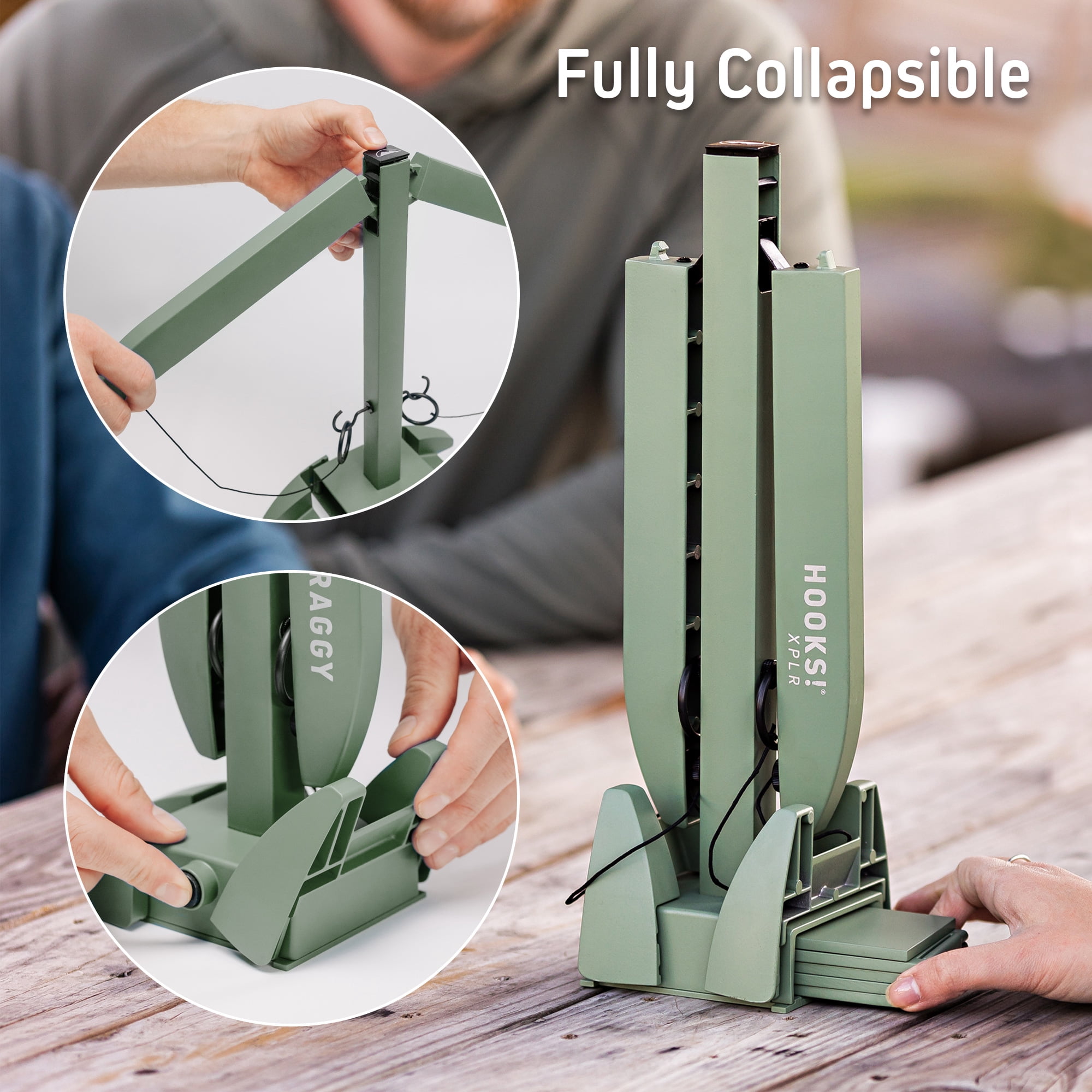 HOOKS! XPLR - Portable Metal Head to Head Ring Toss Game