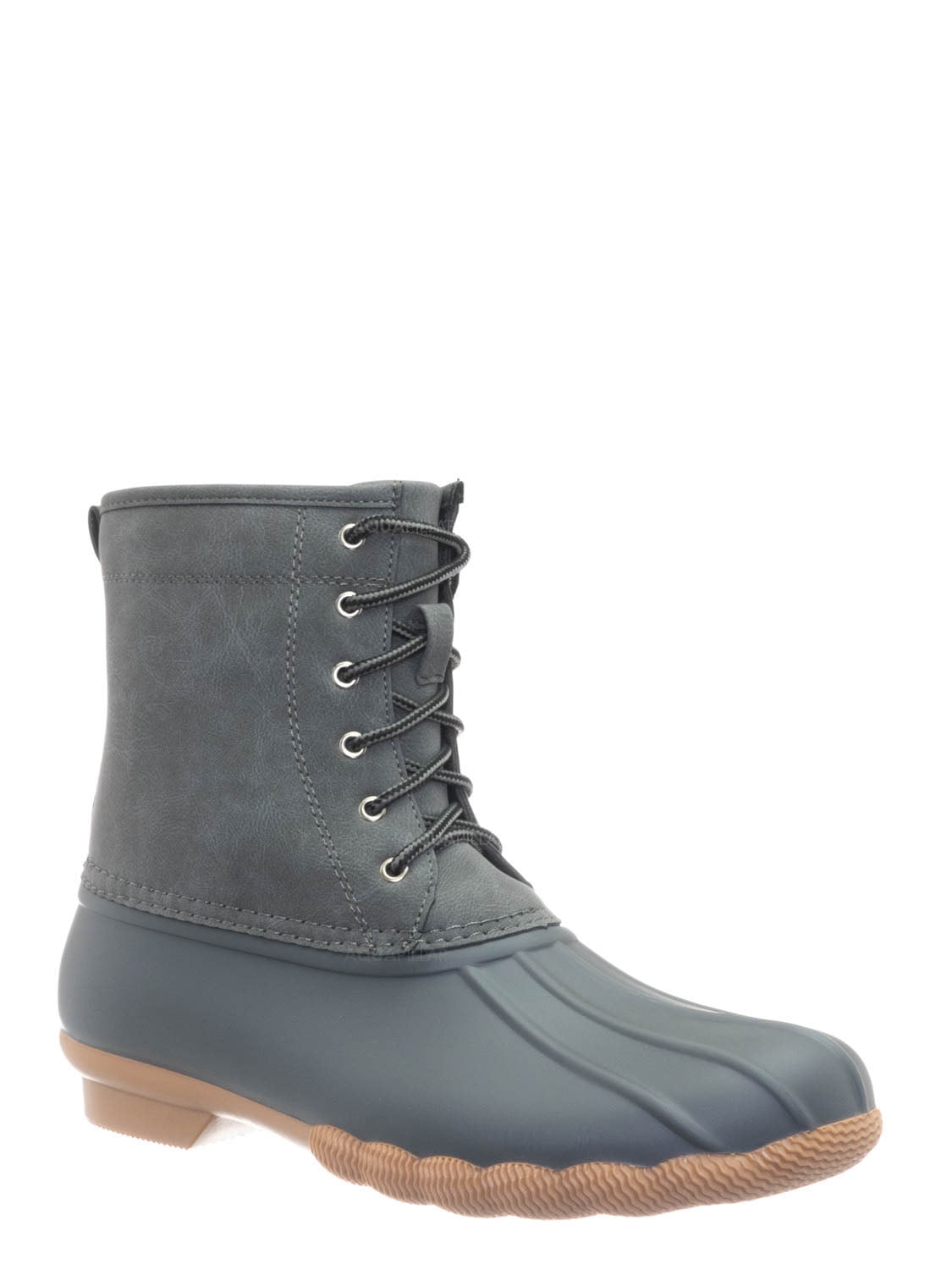 Rubber Waterproof Lace Up Boot - Round 