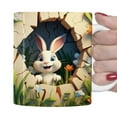thumbnail image 6 of Comefolife Rabbit Mug - Funny Bunny Coffee Mug - Bunny Rabbit Mug Gifts For Girls Men Women - Easter Mug - Perfect Bunny Gifts - Cute Rabbit Tea Cup, 6 of 9