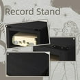 thumbnail image 5 of Record Player Stand with Vinyl Record Storage - Holds up to 160 Albums, Large Wooden Turntable Table, Black Cabinet Display Shelf for Living Room, Bedroom, Office, 5 of 5