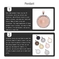 thumbnail image 3 of 1 bolsa de bandejas colgantes de diamantes de imitación, accesorios de joyería brillantes con incrustaciones de cristal de colores circulares, Ropa, zapatos y accesorios Miscelánea Oro rosa 25MM Minnieouse AP009558-05, 3 of 6
