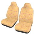 thumbnail image 1 of ZICANCN Car Seat Covers Front Seats Only,Orange Memphis Style Elements Automotive Seat Covers Protectors for Cars Trucks Suv 2 Pack, 1 of 8