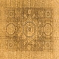 thumbnail image 1 of Ahgly Company Indoor Square Abstract Orange Modern Area Rugs, 6' Square, 1 of 4
