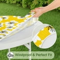 thumbnail image 5 of Round Picnic Table Cloth 100% Waterproof & Oil Proof, Elastic Fitted Table Cover for 45"-52" Round Tables, for Dining, Camping, Outdoor, 5 of 7
