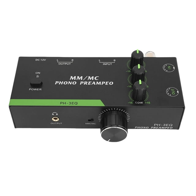 Preamplificador De Fono Mm/mc, Salida De Entrada XLR De 5 Pin XLR Profesional Mini Phono Phono Preamplificador Para Tocadiscos Player Inicio Estéreo, Salida De Auriculares De