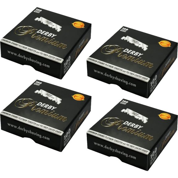 Cuchillas de afeitar Derby Premium de un solo filo ultra afiladas (4)