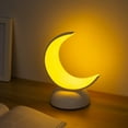 thumbnail image 4 of Lámpara de mesa Irfora Lámpara de aromaterapia de luna elegante, máquina de fragancia silenciosa recargable por USB, luz cálida / fría, LED de atenuación continua ajustable, luz nocturna Irfora Lámpara de mesa, 4 of 7