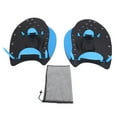 thumbnail image 2 of 1 Pair Hand Paddles For Swimming, Adjustable Silicone Hand Fin Training Paddle with Mesh Bag, 2 of 7