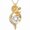 April - Daisy, variant on Midir&Etain  Birthstone Necklace 14K Gold Plated Birth Flower Pendant Birthstone Jewelry Birthday Gift for Mom Grandma Women
