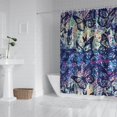 thumbnail image 2 of Blue Purple Butterfly Pattern Shower Curtain 72"x84" ,Bathroom Decorative Shower Curtains Set with 12 Hooks,Modern Waterproof Washable Shower Curtain, 2 of 6