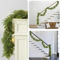 thumbnail image 5 of Artificial Norfolk Garlands Green Plastic Fake Garland for Christmas Indoor Outdoor Mantle Wall Table Wedding Decoration, 5 of 5
