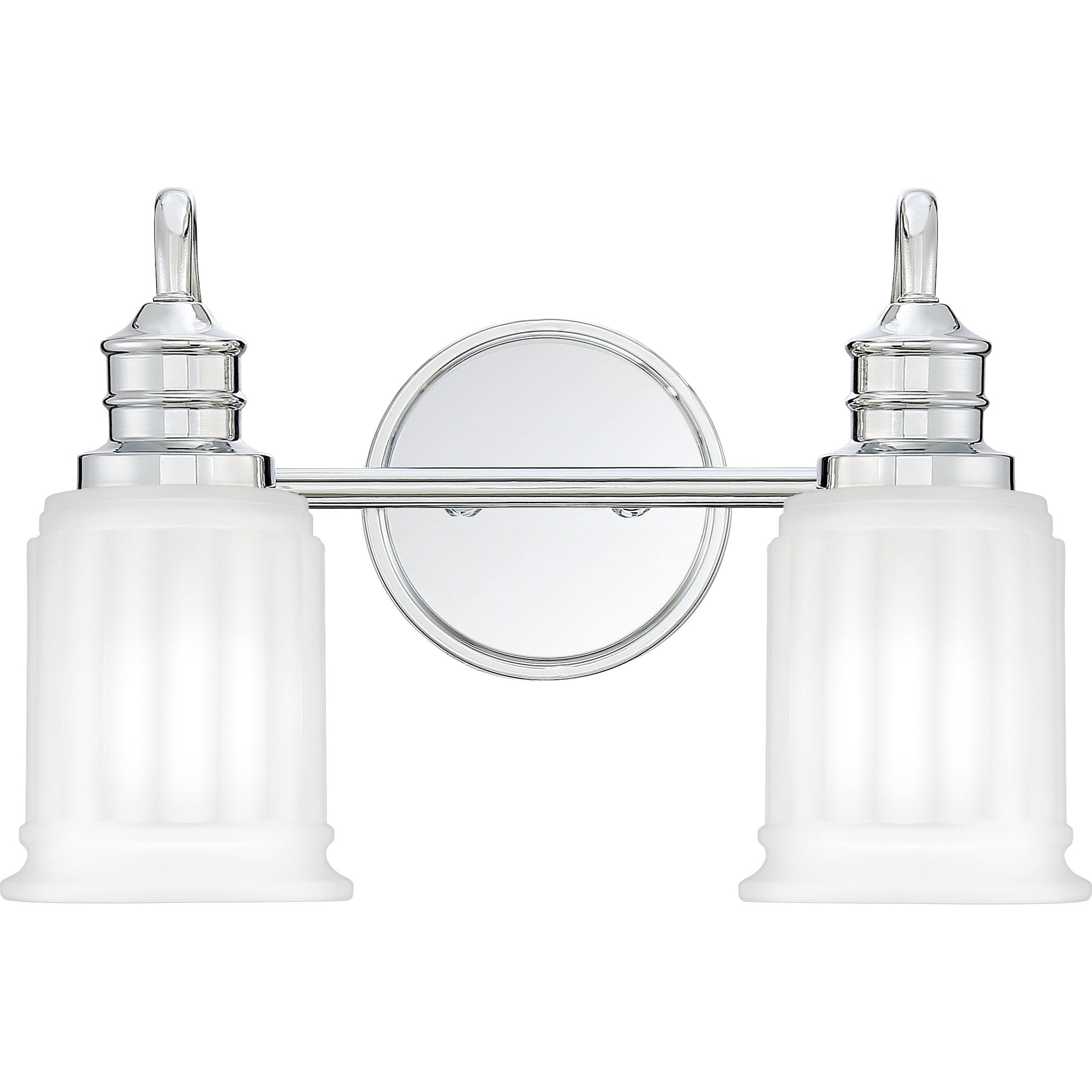 Quoizel SWL8602 Polished Chrome Swell 2 Light 14" Wide Bathroom Vanity Light - Walmart.com